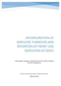 research proposal on employee retention